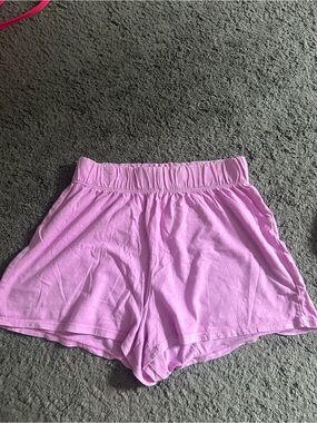 Target Lilac Elastic-Waist Knit Athletic Shorts